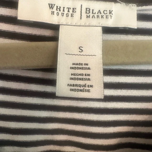 White House Black Market Striped Blouse - Picture 2 of 8